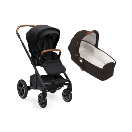 Carucior 2 in 1 pentru copii Nuna Mixx Next, solid, confortabil si cu landou - Caviar