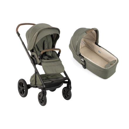 Carucior 2 in 1 pentru copii Nuna Mixx Next, solid, confortabil si cu landou - Pine