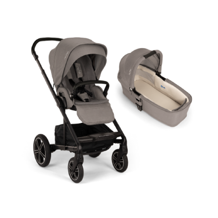 Carucior 2 in 1 pentru copii Nuna Mixx Next, solid, confortabil si cu landou - Granite