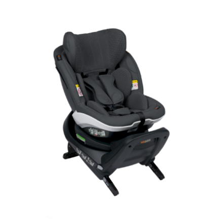 Scaun auto pentru copii BeSafe iZi Turn i-Size, rotativ, 6 luni-4 ani - Anthracite Mesh