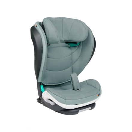 Scaun auto pentru copii BeSafe iZi Flex Fix 2 i-Size, 4 - 12 ani, Sea Green Melange