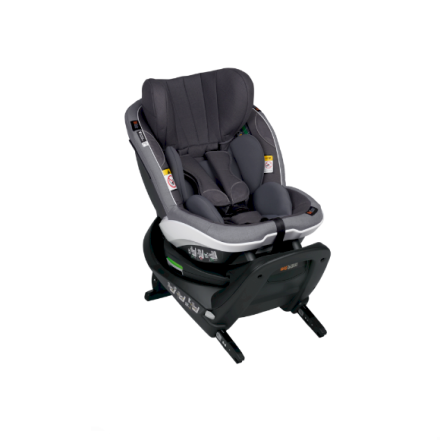 Scaun auto pentru copii BeSafe iZi Turn M i-Size, rotativ, 6 luni-4 ani - Metallic Melange