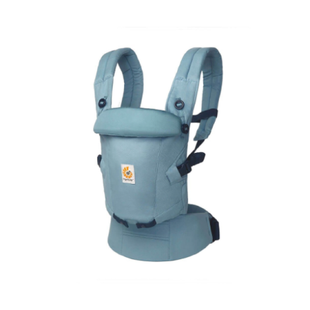 Кош за новородено Ergobaby Adapt Soft Touch Cotton комфортен 0 - 4 години Slate Blue