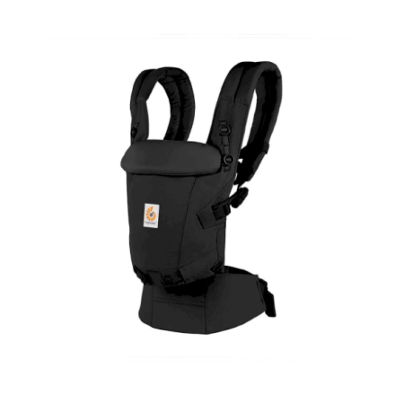 Ergobaby Adapt Soft Touch Cotton Μάρσιπος Μωρού 0 - 4 Ετών Onyx Black