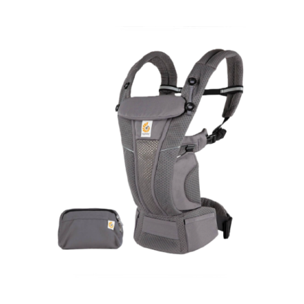 Marsupiu pentru bebelusi Ergobaby OMNI Breeze respirabil si confortabil 0 - 4 ani Graphite Grey