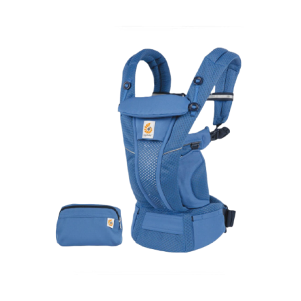 Кош за новородено Ergobaby OMNI Breeze дишащ и удобен 0 - 4 години Sapphire Blue