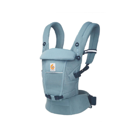  Кош за новородено Ergobaby Adapt Soft Flex Mesh, дишащ и удобен, 0 - 4 години, Slate Blue