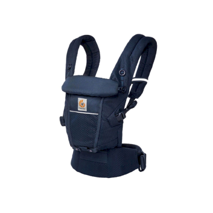  Marsupiu pentru bebelusi Ergobaby Adapt Soft Flex Mesh, respirabil si confortabil, 0 - 4 ani, Midnight Blue