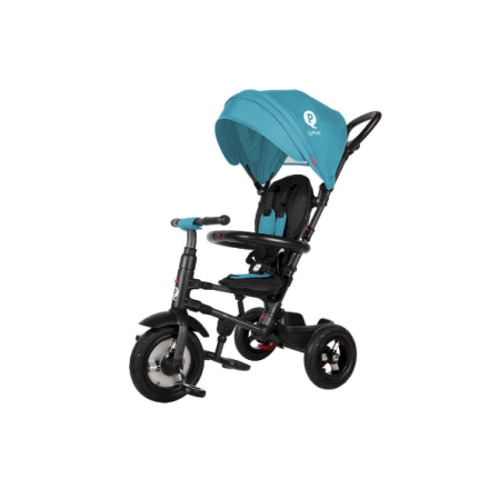 Tricicleta pentru copii Qplay Rito Rubber, pliabila, 12 luni - 3 ani