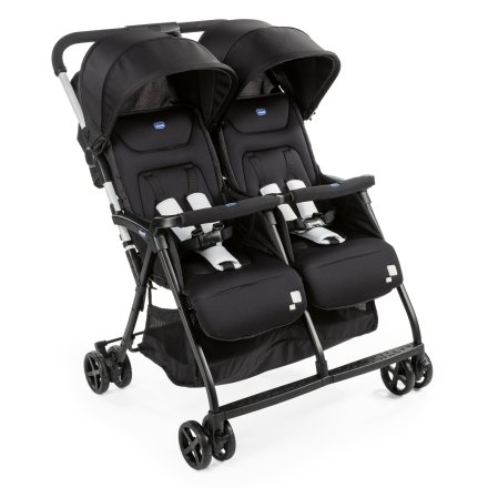 Chicco Ohlala Twin Διπλό Καρότσι Μωρού Compact Black Night