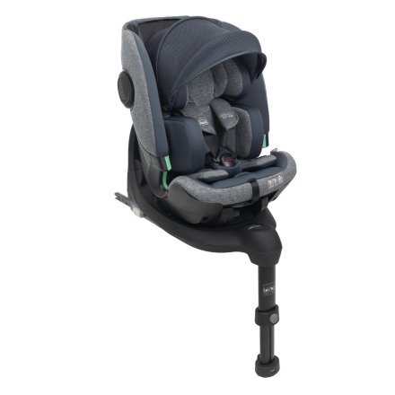 Scaun auto pentru copii Chicco Bi-Seat i-Size Air, 40-150 cm, rotativ, cu baza, Graphite