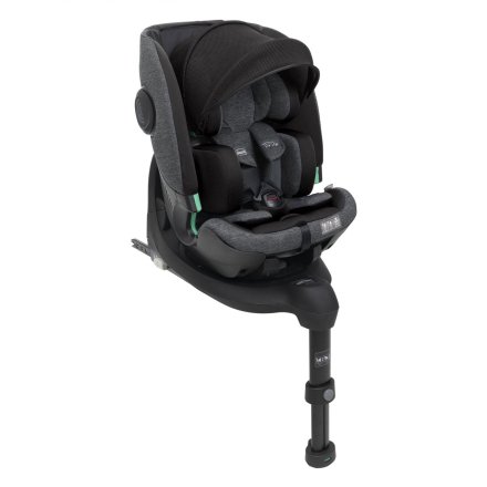 Scaun auto pentru copii Chicco Bi-Seat i-Size Air, 40-150 cm, rotativ, cu baza, BlackAir
