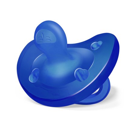 Chicco PhysioSoft Ορθοδοντική Πιπίλα Σιλικόνης 16-36m Μπλε