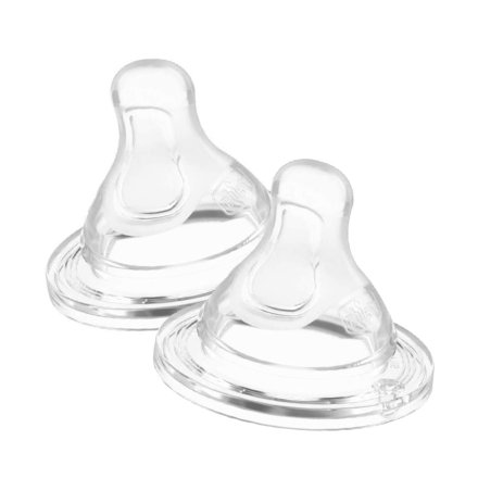 Chicco Physio Perfect5 Θηλές Μπιμπερό Σιλικόνης Γρήγορη Ροή 4m+ (2 Τεμάχια)