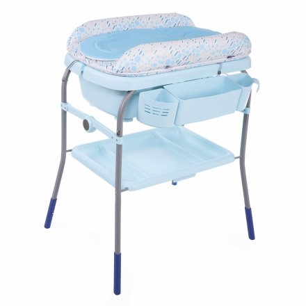 Cadita cu masa de infasat Chicco, 2 in 1, pliabila, Ocean