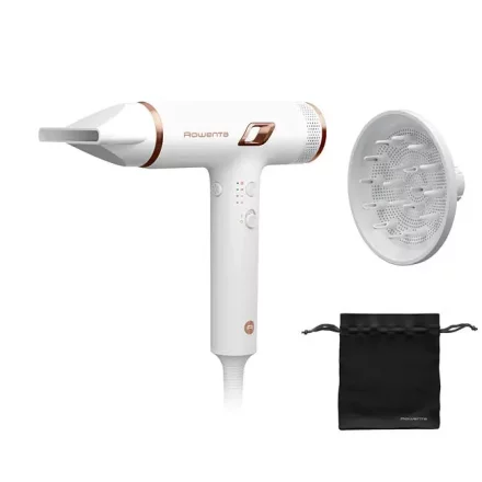 Сешоар Rowenta Nano HY8140F0, 3 степени на скорост и температура, йонен генератор, компактен, 1700 W