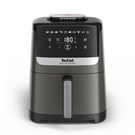 Фритюрник с горещ въздух Tefal Easy Fry Silence EY551HE0, 5 л, 10 автоматични програми и LCD екран, 1670 W