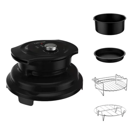 Tefal Turbo Crisp LF101810, аксесоар за готвене с горещ въздух, 4 програми, регулируема температура, LED дисплей, черен