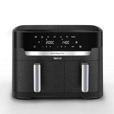 Friteuza cu aer cald Tefal Dual Easy Fry XXL, 11L, 7 programe automate, temperatura 40–220°C, 2700W