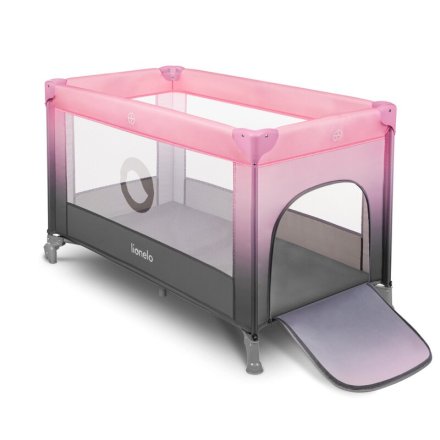 Lionelo - Παιδικό κρεβάτι Stefi, ένα επίπεδο, 120x60 cm, Ροζ Ombre