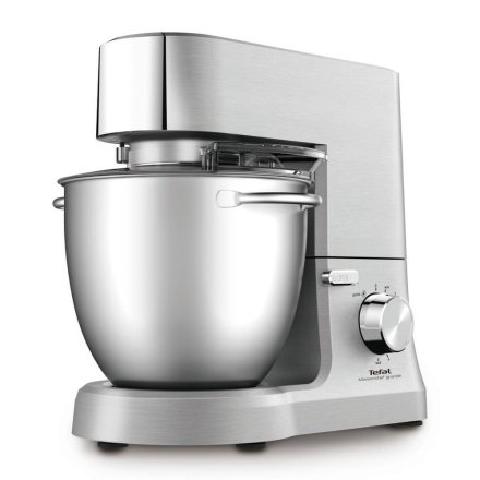 Robot de bucatarie planetar Tefal Masterchef Grande QB813D38, 1500W, Bol 6.7L, Blender, Masina de tocat, Razatoare, Inox