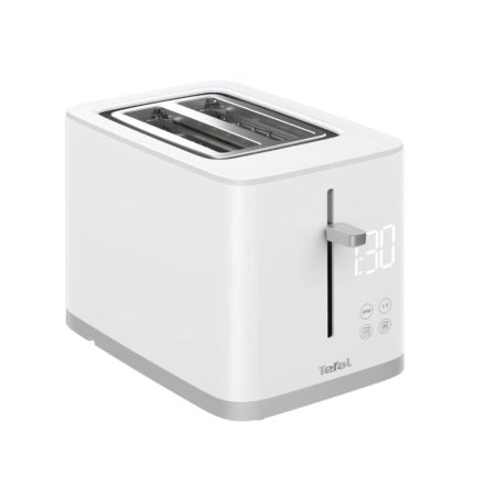 Prajitor de paine Tefal Sense TT693110, 850W, Ecran Digital, 7 Trepte, Alb