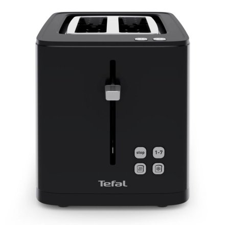 Prajitor de paine Tefal Smart n' Light TT640810, 850W, Ecran Digital, 7 Niveluri de rumenire, Negru