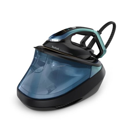 Statie de calcat Tefal Pro Express Vision GV9822E1, 3000W, Smart LED Vision, Talpa Durilium AirGlide, Negru/Albastru