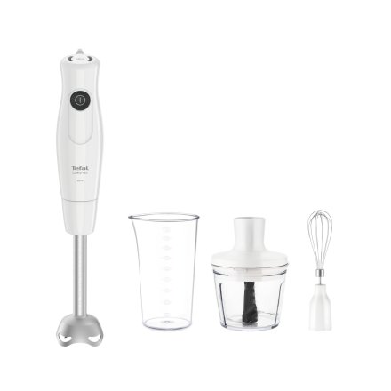 Blender vertical Tefal DailyMix HB533138, 1 treapta de viteza, protector antistropire, tocator si pahar gradat, 600 W