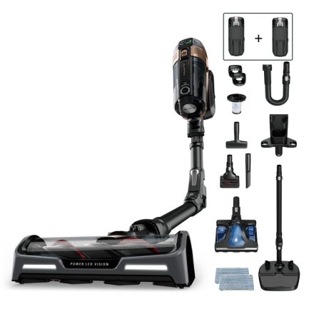 Aspirator Vertical Rowenta X-Force Flex 15.60 Aqua RH99G3WO, 520W, 245AW, 160 min, Flex, Aspira si Spala, Animal Care