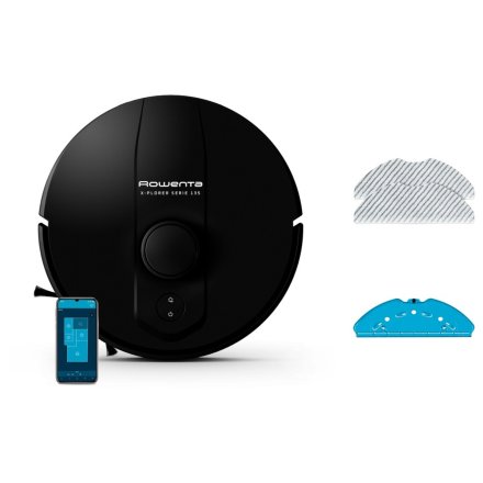 Ηλεκτρική σκούπα ρομπότ Rowenta X-Plorer Series 135 RR91C5WH, έξυπνη πλοήγηση με λέιζερ 360°, αυτονομία 120 λεπτών, 5000 Pa