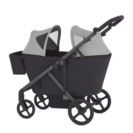 Vagon pentru caruciorul Anex Modu Double, transport confortabil pentru 2 copii, Haze