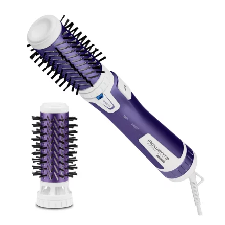 Peria rotativa Rowenta Brush Activ Volume & Shine 2, 2 setari de temperatura si viteza, invelis ceramic, 1000W