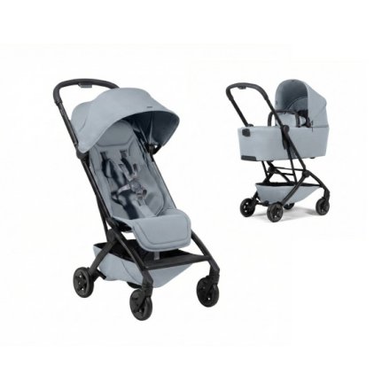 Carucior 2 in 1 pentru copii Joolz Aer 2, cu landou, ultra-usor, Pebble Grey