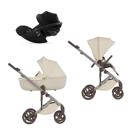 Carucior 3 in 1 pentru copii Anex Eli Milky, cu landou si Scoica Cloud G