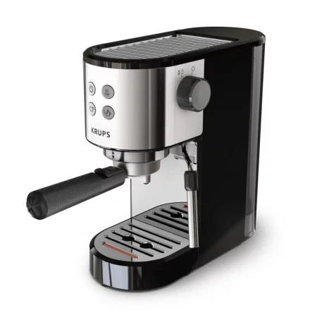 Espressor Krups Virtuoso Essential XP441810, 15 bari, Thermoblock, rezervor apa 1 L, design compact