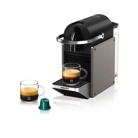 Μηχανή εσπρέσο Nespresso Krups Pixie Titan XN306T10, 19 bar, 1260 W, δεξαμενή 0,7 L, λειτουργία αυτόματης απενεργοποίησης
