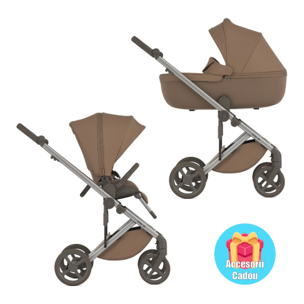 Carucior 2 in 1 pentru copii Anex Eli Special, versatil, elegant, Woody