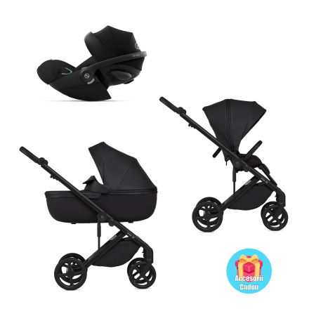 Детска количка 3 в 1 Anex Eli Midnight, с кош и Shell Cloud G