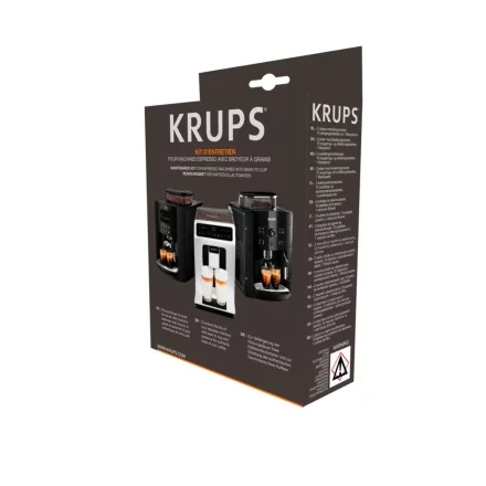 Kit pentru intretinere espressoare Krups XS530010 – filtru anti‑clor & anti‑calcar, solutie indepartare calcar