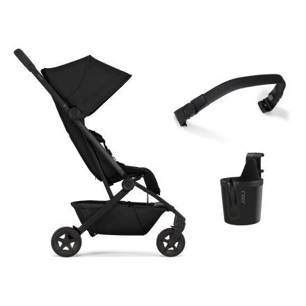 Pachet promotional Joolz Aer 2, cu bara si suport de pahar, Space black