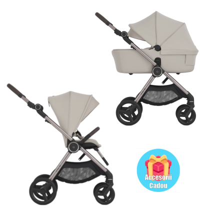 Carucior 2 in 1 pentru copii Anex IQ, compact, multifunctional, Soya