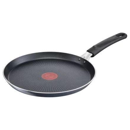Тиган за палачинки Tefal XL Force C3851053, 25 см, Незалепващо покритие 2x, Термо-сигнал, Дифузионна основа+, Алуминий, Сив