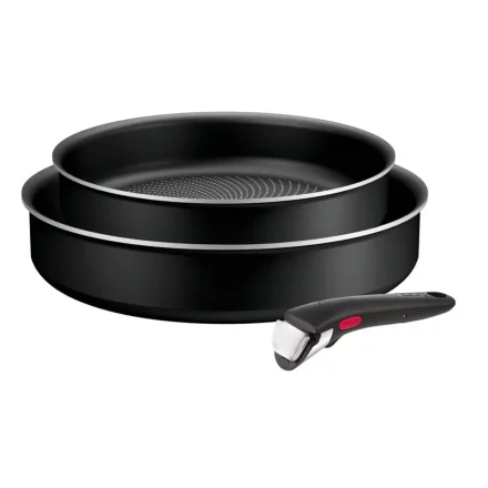 Tefal Ingenio Generous Cook σετ 3 τεμαχίων L3129053, τηγάνι 22/26 cm, αντικολλητική επίστρωση τιτανίου, Thermo‑Signal, επαγωγικός