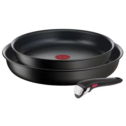 Комплект от 3 части Tefal Ingenio Unlimited L7638942, тиган 24/28 см, незалепващо покритие Titanium, Thermo‑Signal, индукция
