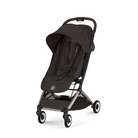 Carucior sport pentru copii CYBEX Orfeo, compact, ultra usor, Chocolate Brown cu cadru Taupe