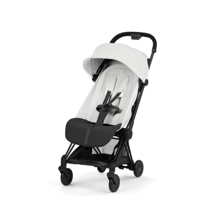 Carucior pentru copii Cybex Coya Style, compact, premium, Off White cu cadru Matt Black