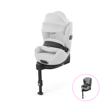 Scaun auto pentru copii Cybex Platinum Anoris T2 i-Size Plus, 76 - 125 cm, Platinum White