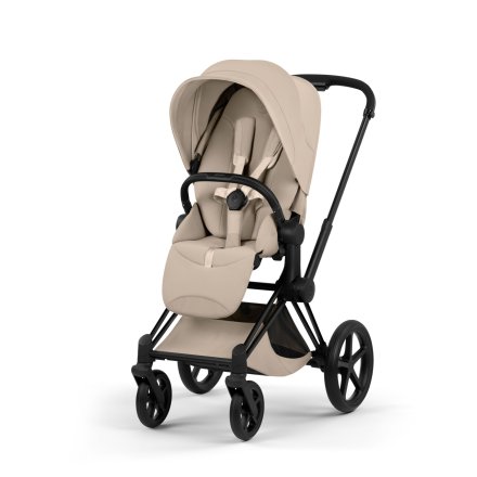 Carucior sport pentru copii Cybex Priam Style, premium, Cozy Beige cu cadru Matt Black
