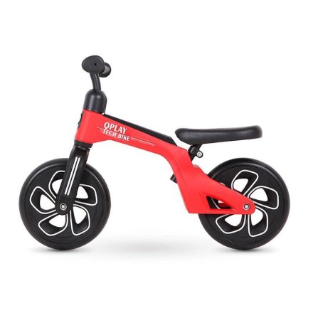 Bicicleta pentru copii fara pedale QPlay Tech, Echilibru si Control, 18 luni - 4 ani, rosu